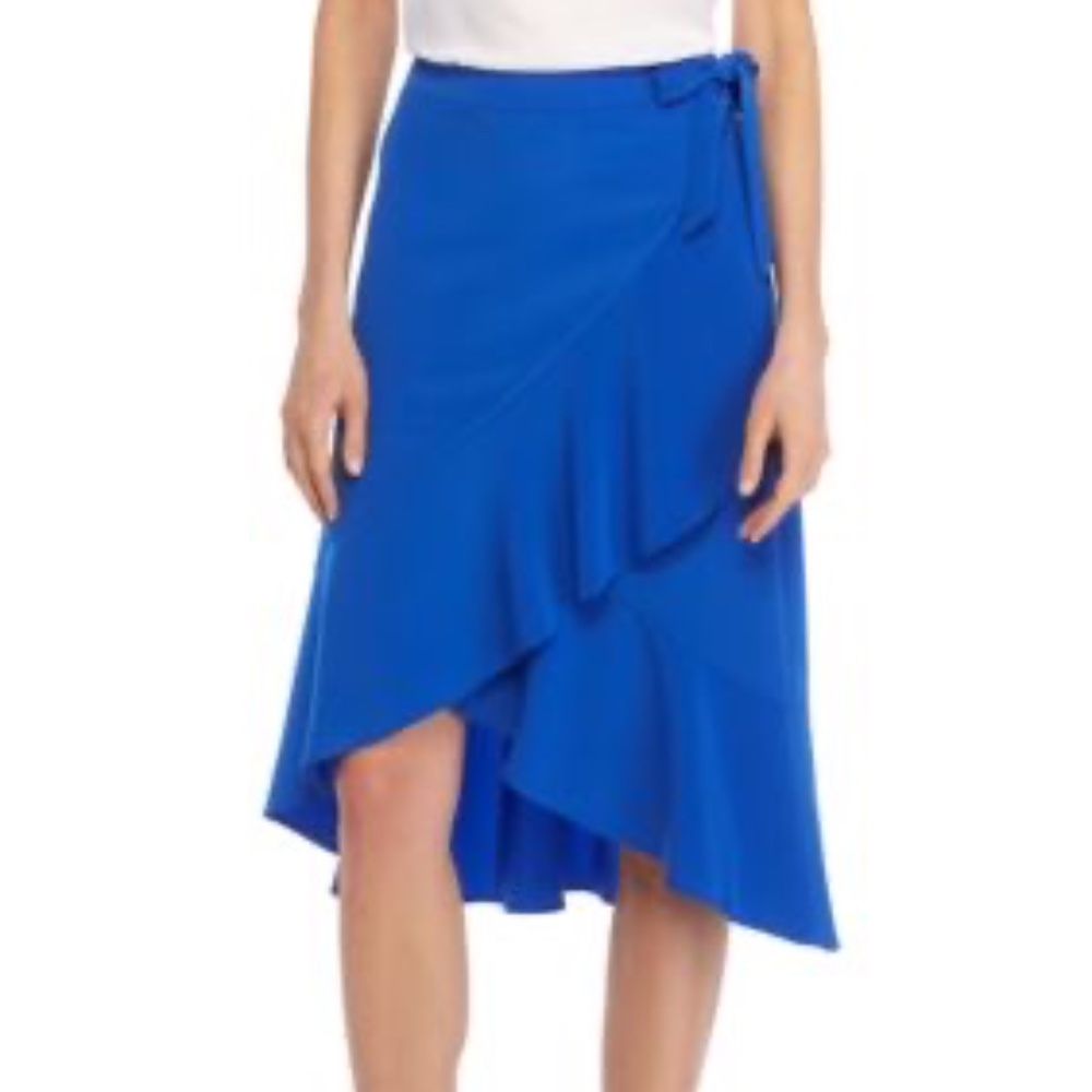 Knee Length Ruffle Front Skirt - The Limited Size 10